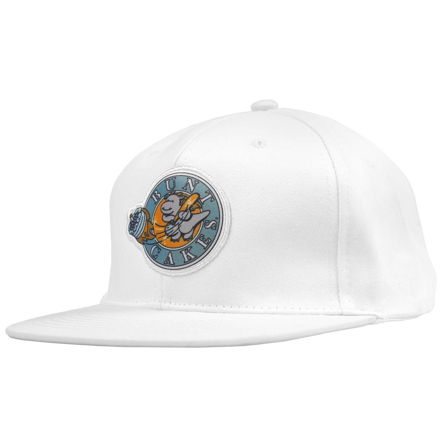 Custom White 3D Puff Embroidery Flat Embroidery Flat Eaves Sport Baseball Cap Design for Men/Women/Youth