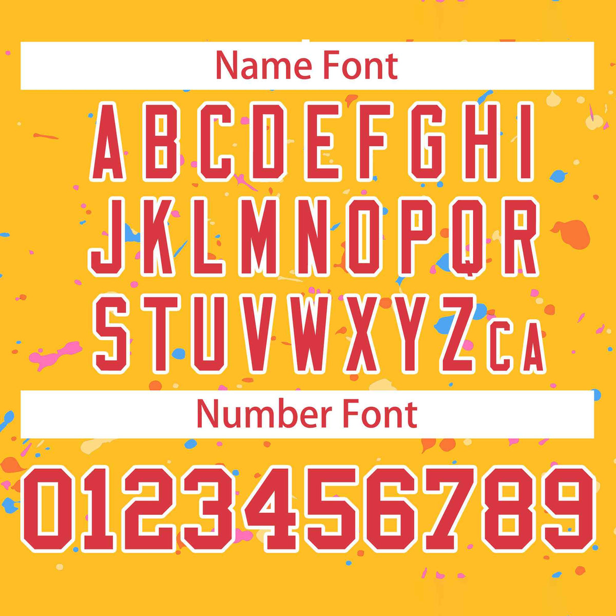 Custom Gold Red-White Splash Graffiti Pattern Authentic Baseball Jersey