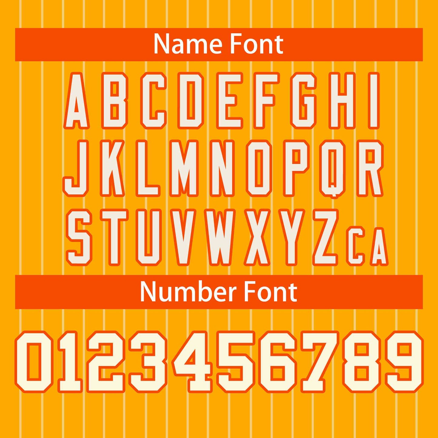 Custom Yellow Orange-Cream Stripe Fashion Design Full Button Authentic Baseball Jersey