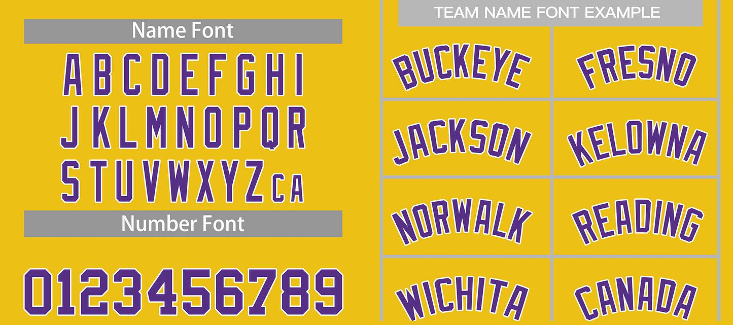 Custom Yellow Purple-White Bull Classic Sets Basketball Jersey