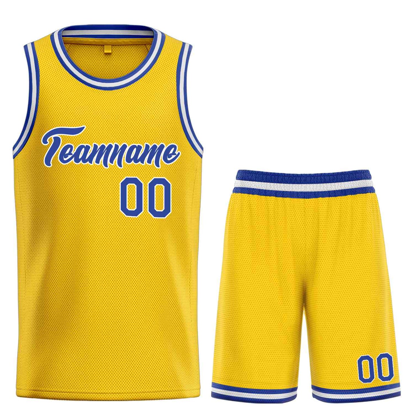 Custom Yellow Royal-White Heal Sports Uniform Classic Sets Basketball Jersey