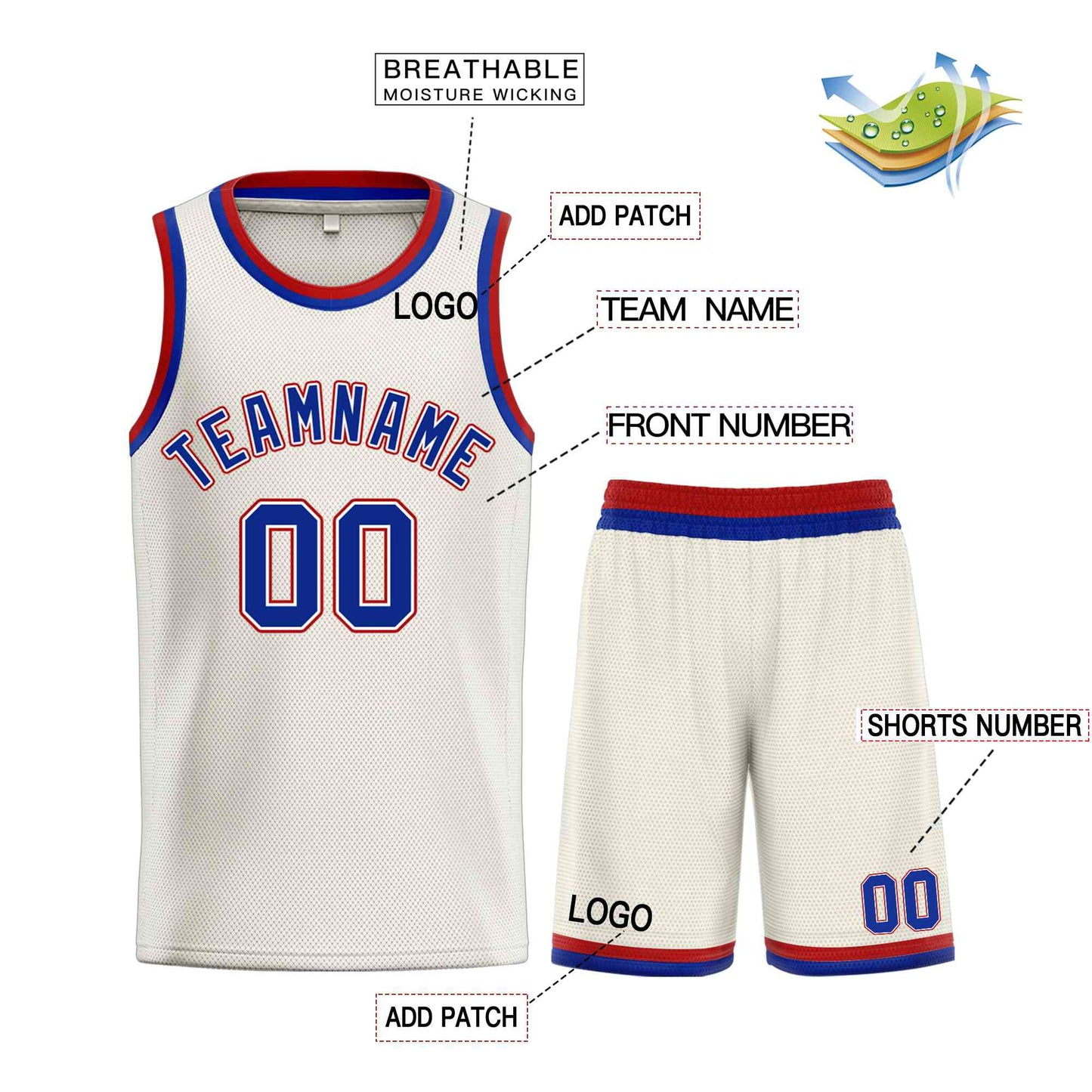 Custom Cream Royal-Maroon Classic Sets Bull Basketball Jersey