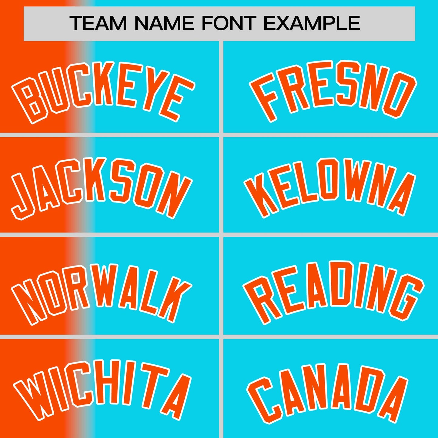 Custom Sky Blue Orange Pinstripe Personalized Gradient Authentic Baseball Jersey
