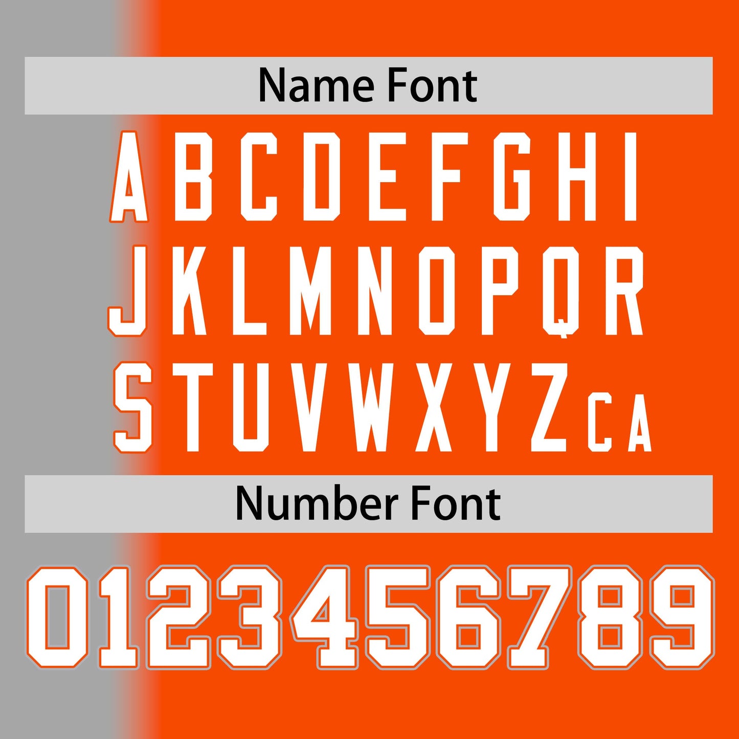 Custom Orange Gray Pinstripe Personalized Gradient Authentic Baseball Jersey