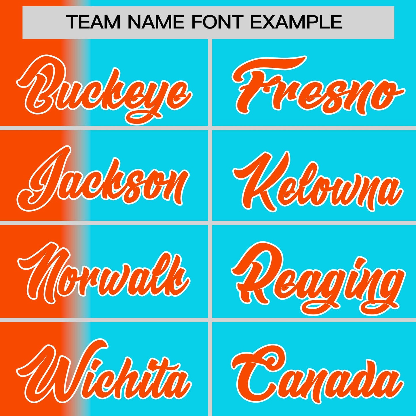 Custom Sky Blue Orange Pinstripe Personalized Gradient Authentic Baseball Jersey