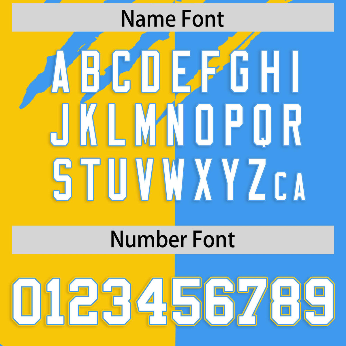 Custom Gold Powder Blue Split Tiger Claw Scratch Pattern Baseball Jersey