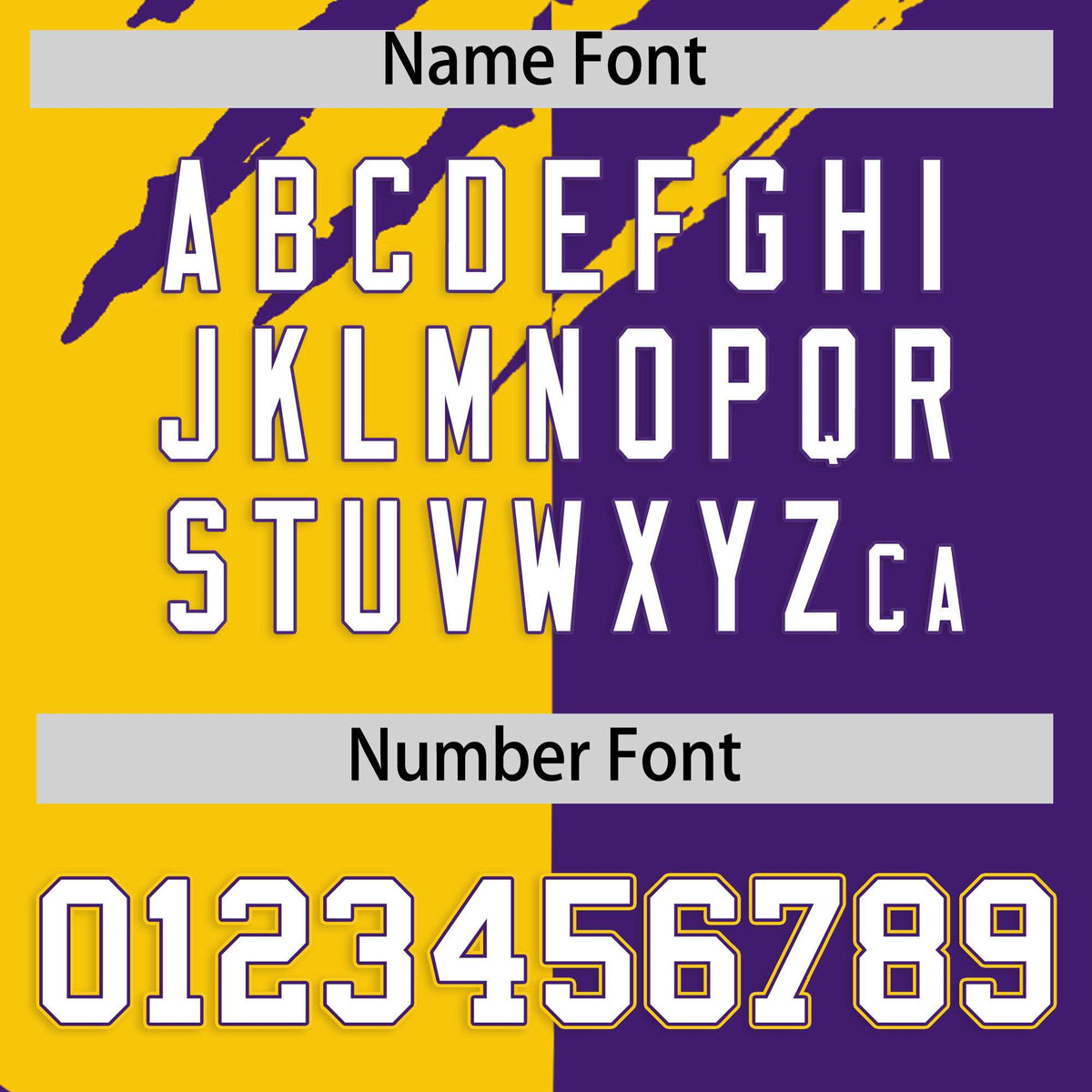 Custom Gold Purple Split Tiger Claw Scratch Pattern Baseball Jersey