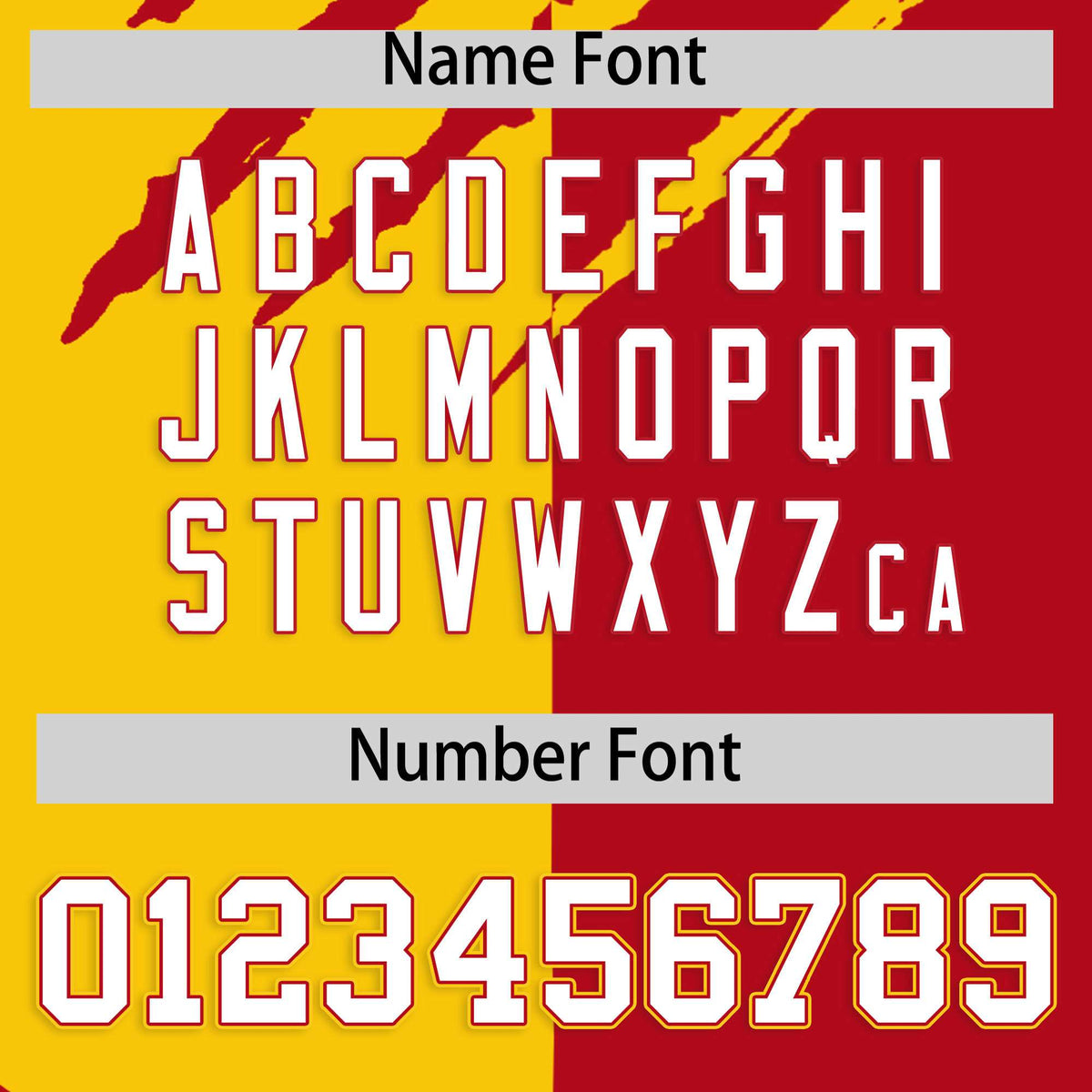 Custom Gold Red Split Tiger Claw Scratch Pattern Baseball Jersey