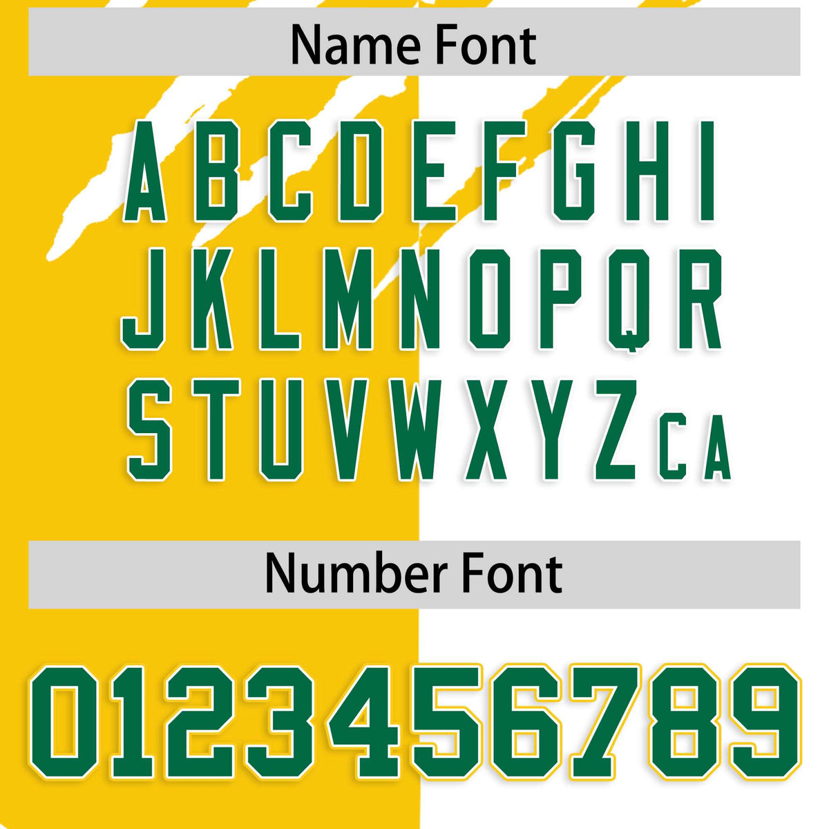 Custom Gold White Split Tiger Claw Scratch Pattern Baseball Jersey