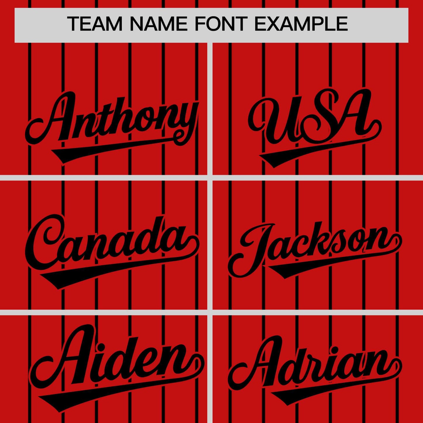 Custom Red Black Pinstripe Personalized Two-Tone Authentic Baseball Jersey