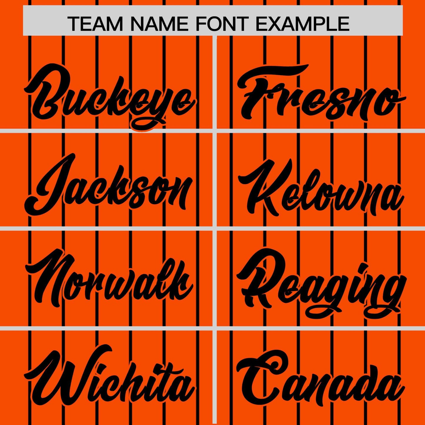 Custom Orange Black Pinstripe Personalized Two-Tone Authentic Baseball Jersey