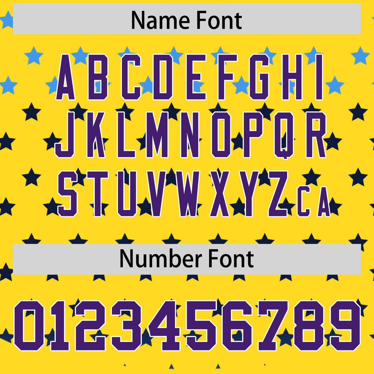 Custom Gold Purple-White Raglan Sleeve Personalized Star Print Authentic Baseball Jersey