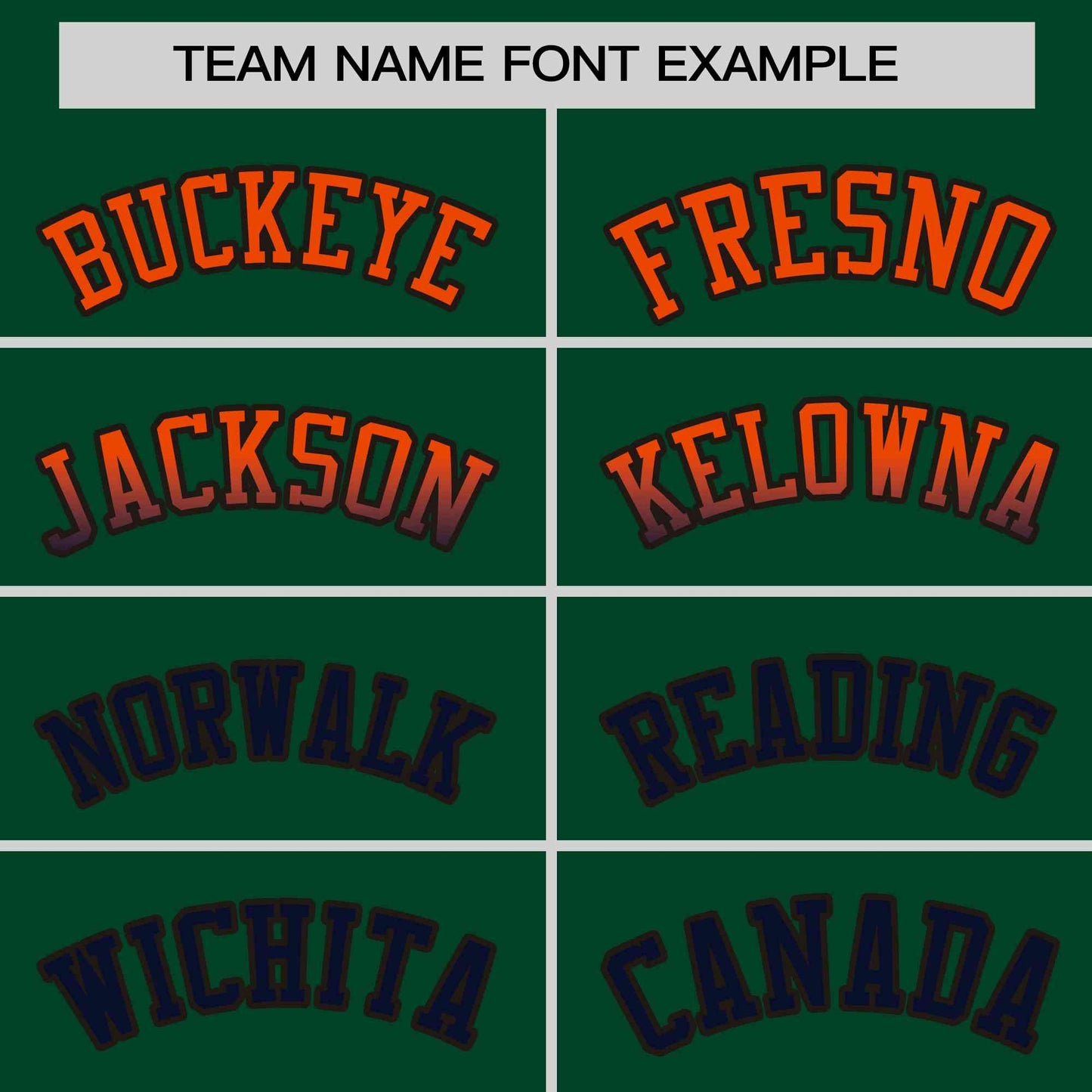 Custom Green Orange-Navy Personalized Gradient Font And Side Design Authentic Baseball Jersey