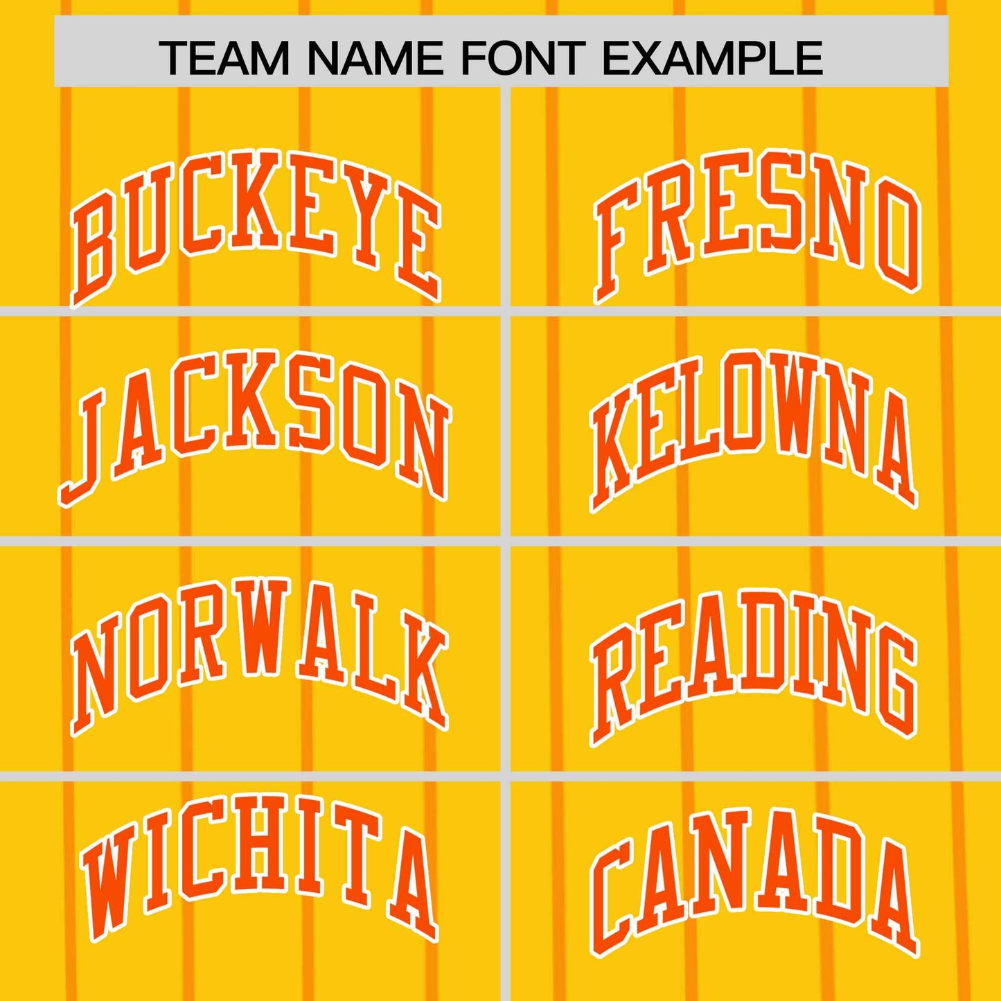 Custom Yellow Orange Pinstripe Personalized Side Two-tone Authentic Baseball Jersey