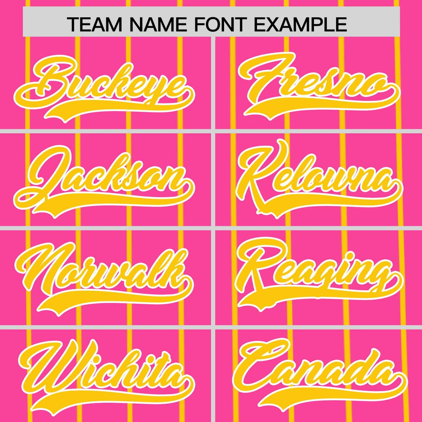 Custom Pink Gold Pinstripe Personalized Side Two-tone Authentic Baseball Jersey