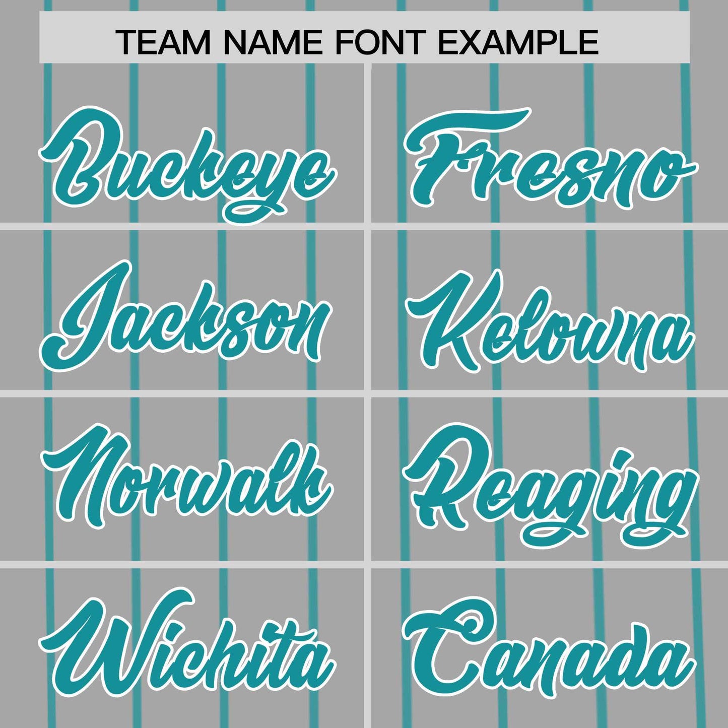 Custom Gray Aqua Pinstripe Personalized Side Two-tone Authentic Baseball Jersey