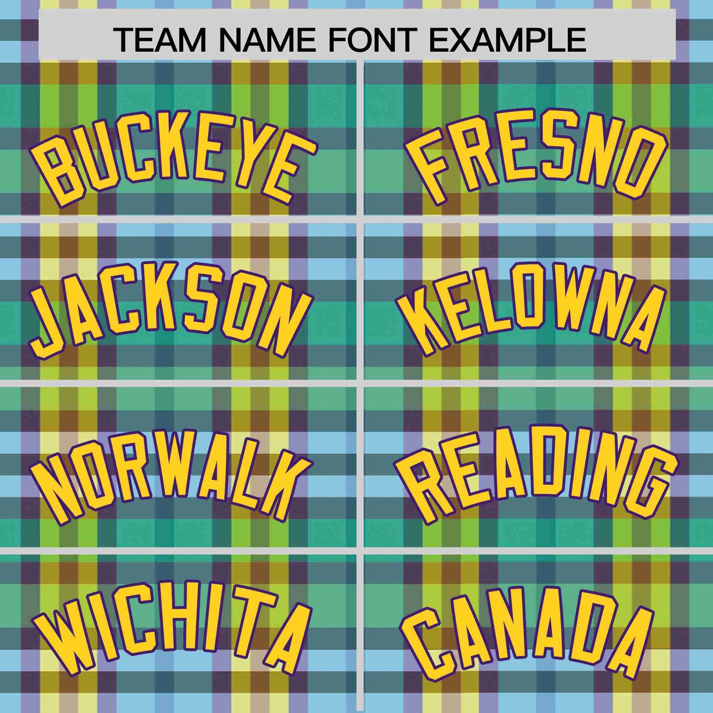 Custom Multi Color Personalized Plaid Design Authentic Baseball Jersey