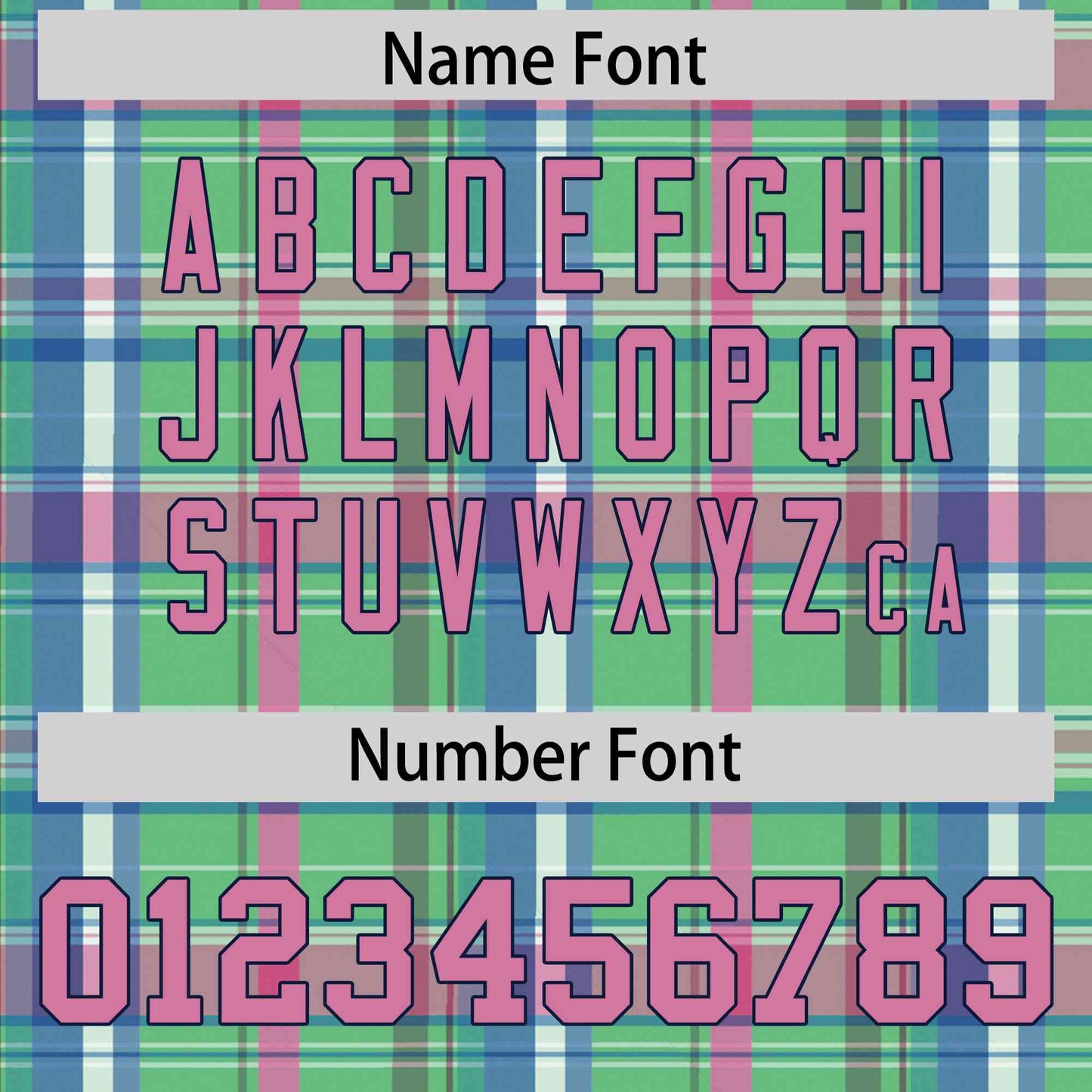 Custom Multi Color Personalized Plaid Design Authentic Baseball Jersey