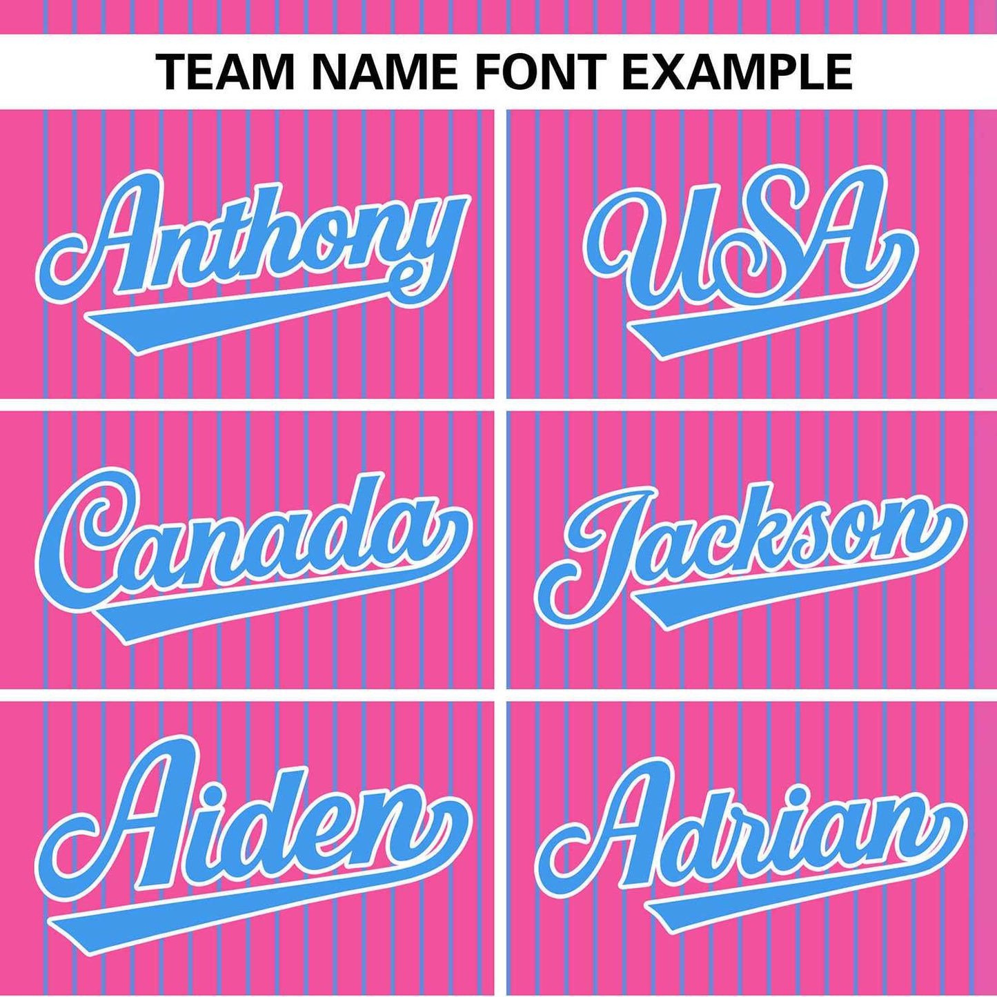 Custom Pink Powder Blue Stripe Fashion Authentic Two-Button Baseball Jersey