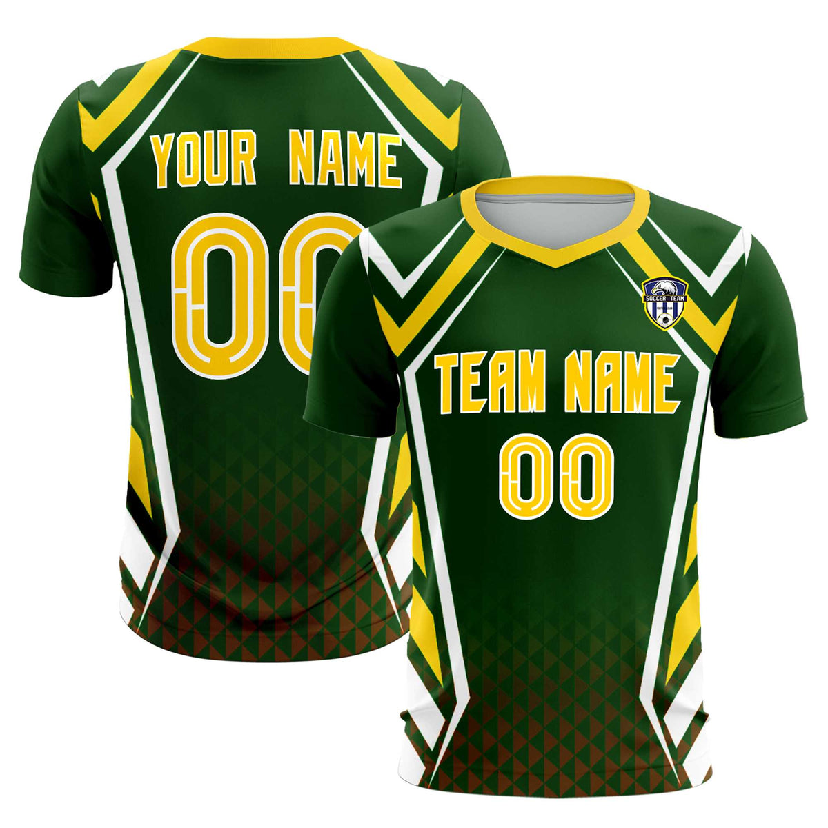 Custom Midnight Green Abstract Breathable Soccer Tops/Sets Jersey