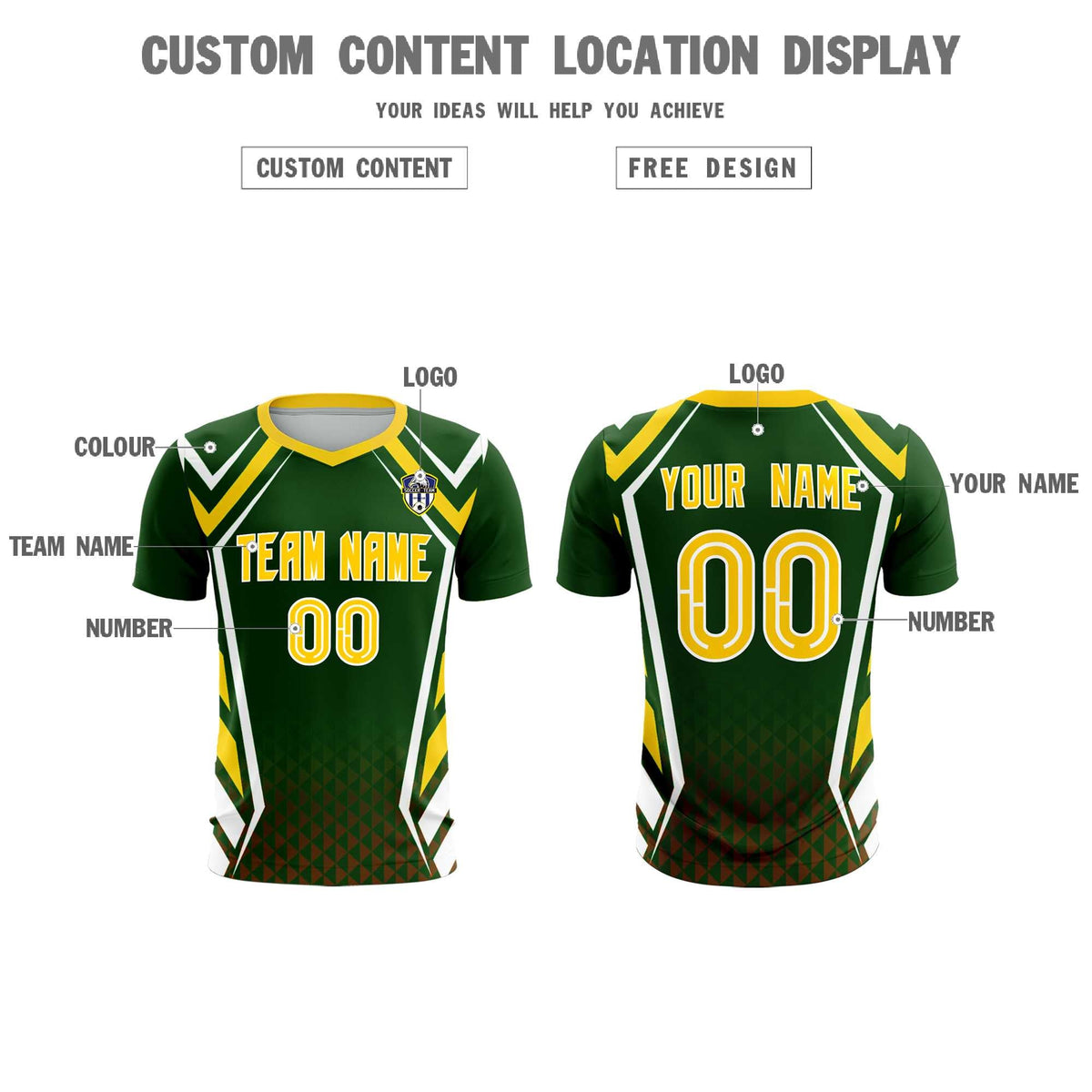 Custom Midnight Green Abstract Breathable Soccer Tops/Sets Jersey