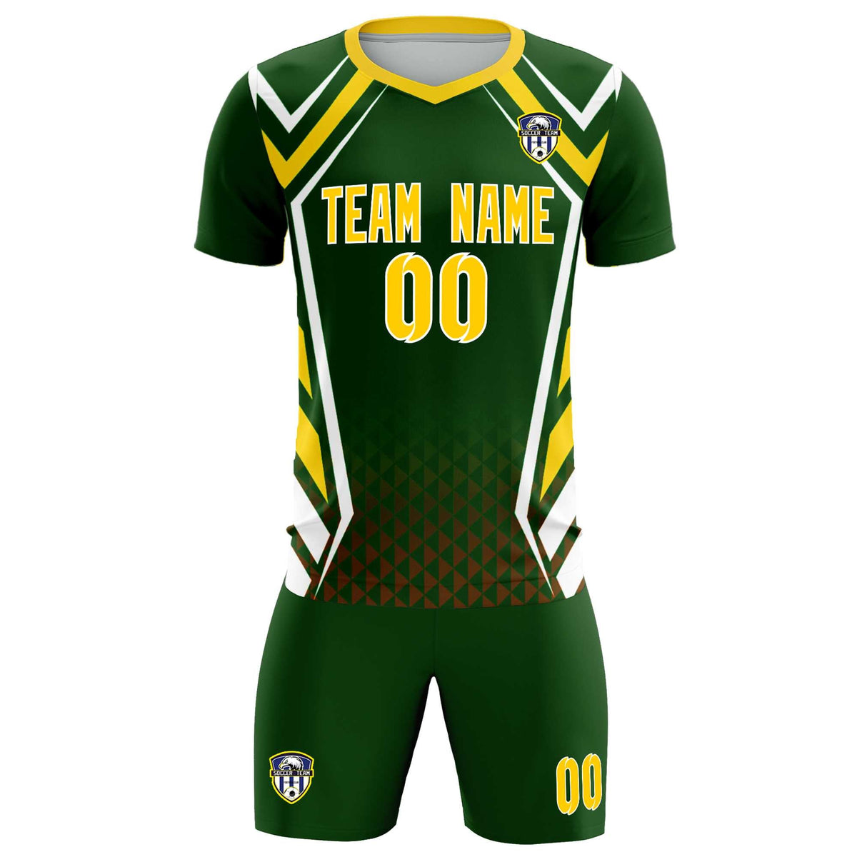 Custom Midnight Green Abstract Breathable Soccer Tops/Sets Jersey