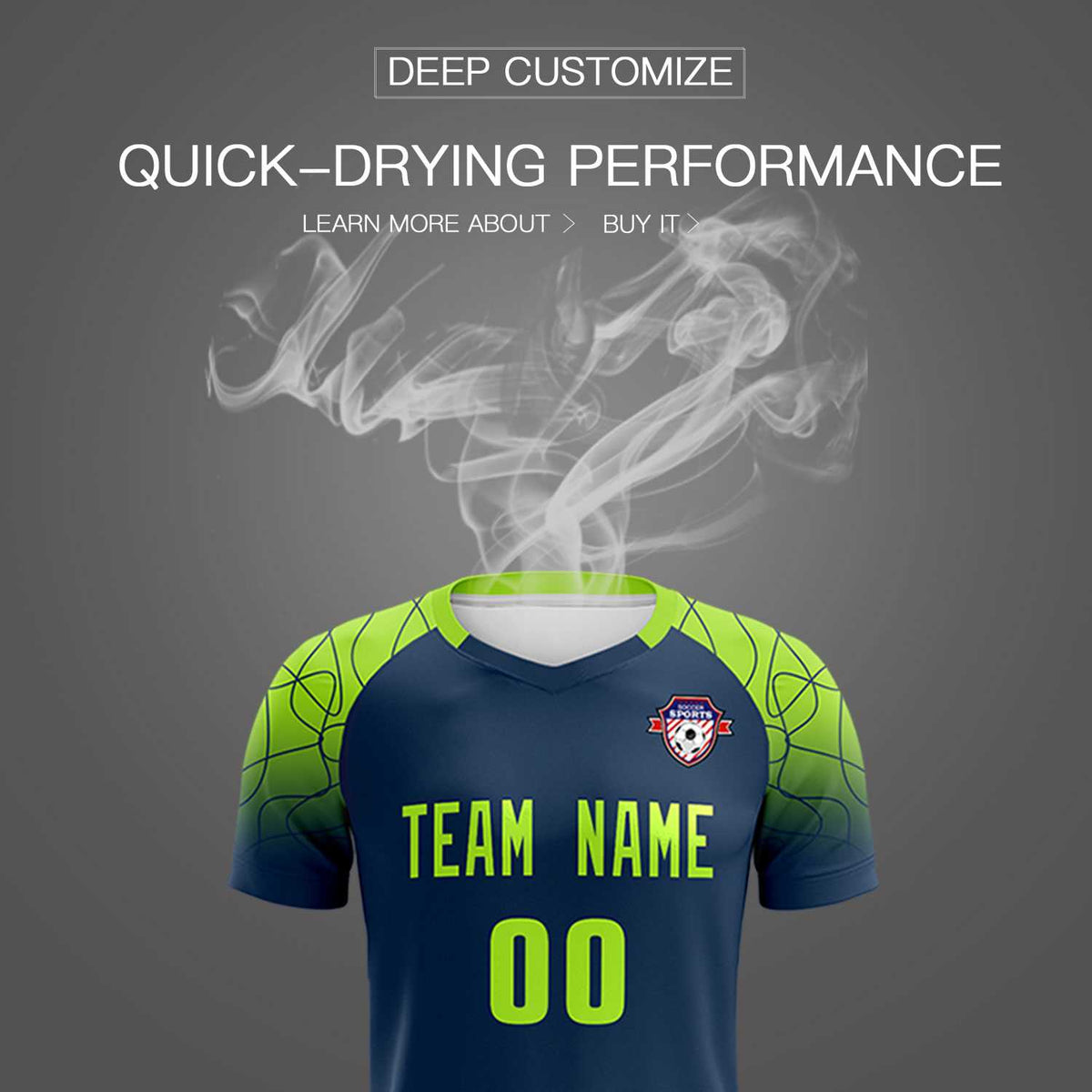 Custom Midnight Blue Classic Soccer Training Sets Jersey For Adults/Kids