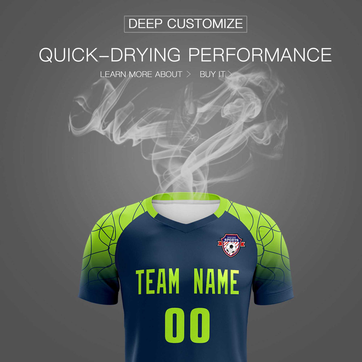 Custom Midnight Blue Classic Soccer Training Sets Jersey For Adults/Kids