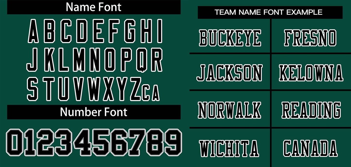 Custom Green Black-White Classic Style Mesh Authentic Football Jersey