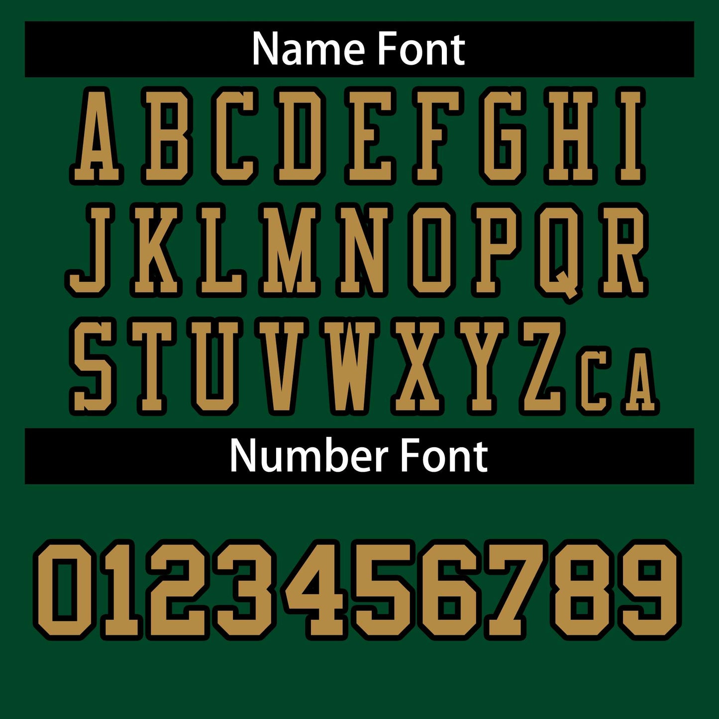 Custom Green Old Gold-Black Classic Style Authentic Football Jersey