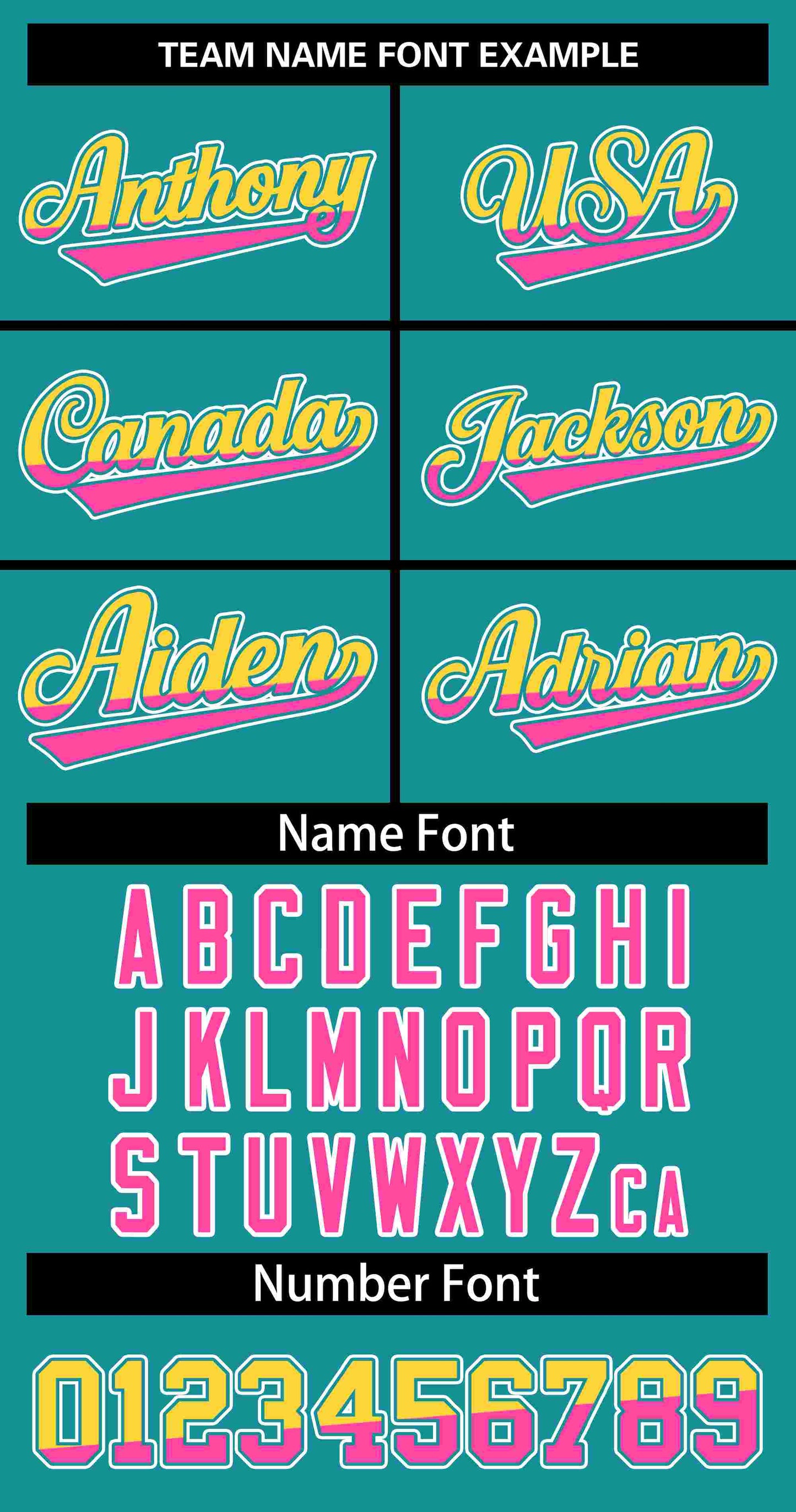 Custom Aqua Gold Pink-Aqua Stripe Font Gradient Fashion Authentic Baseball Jersey