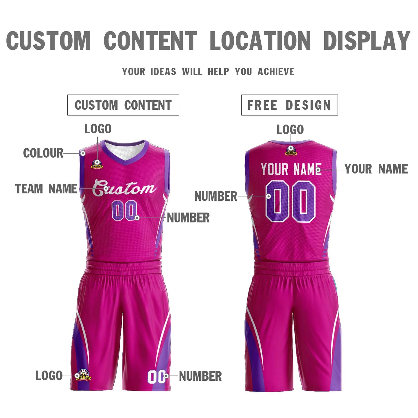 Custom Red White Classic Sets Mesh Basketball Jersey
