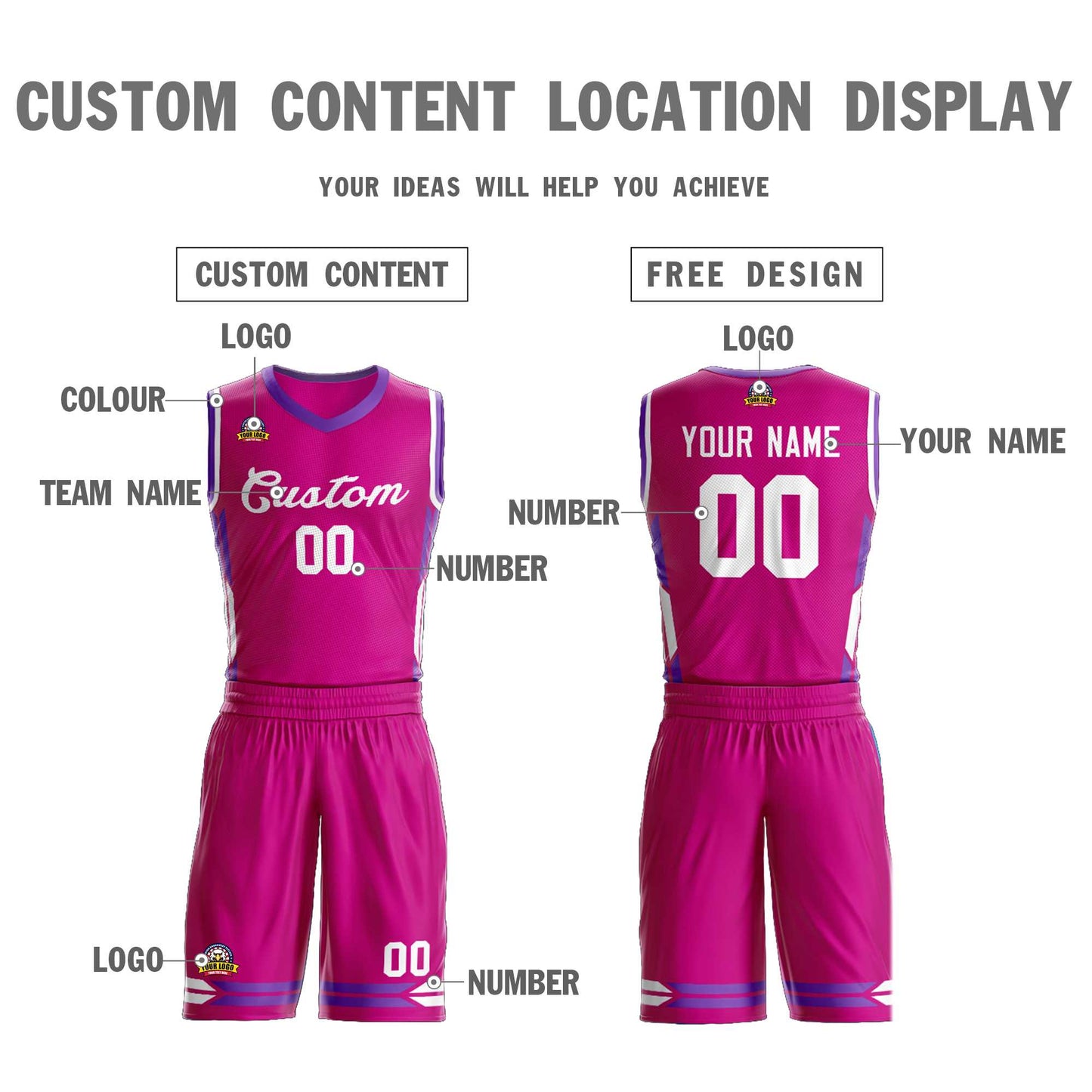 Custom Red Red Classic Sets Mesh Basketball Jersey