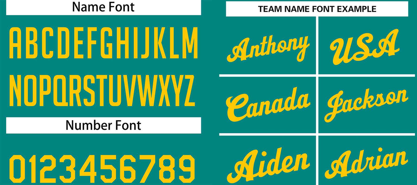 Custom Teal Yellow Classic Tops Casual Basketball Jersey
