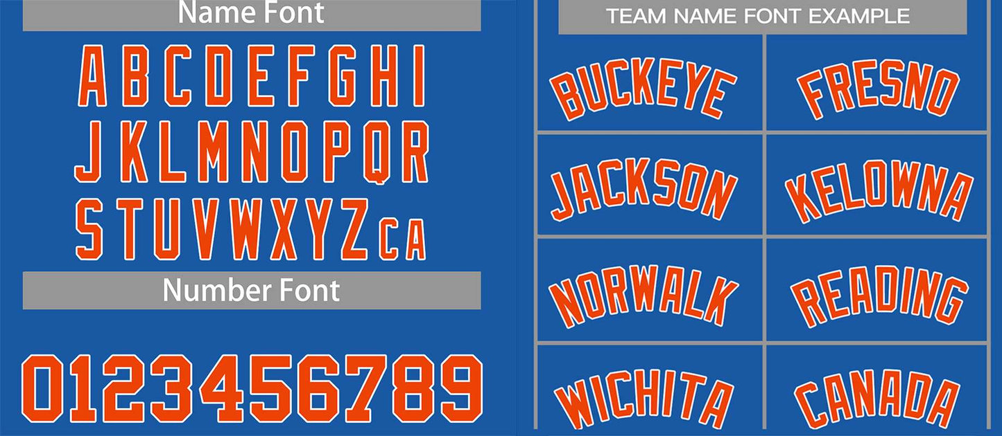Custom Blue Orange-White Classic Tops Casual Basketball Jersey