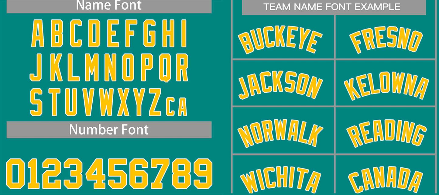 Custom Teal Yellow-White Classic Tops Casual Basketball Jersey