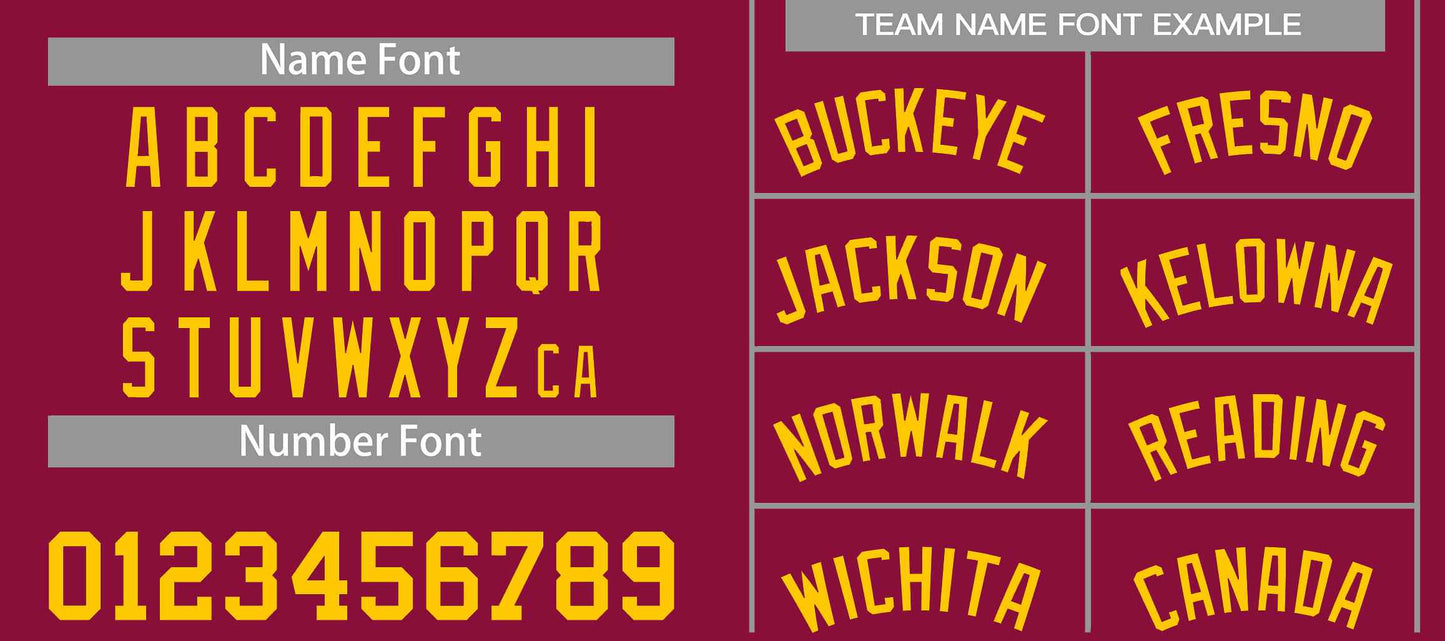 Custom Maroon Yellow-Classic Sets Curved Basketball Jersey