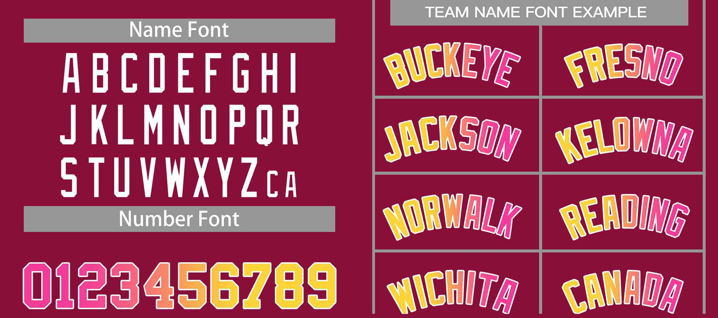 Custom Maroon Pink-White Classic Sets Curved Basketball Jersey