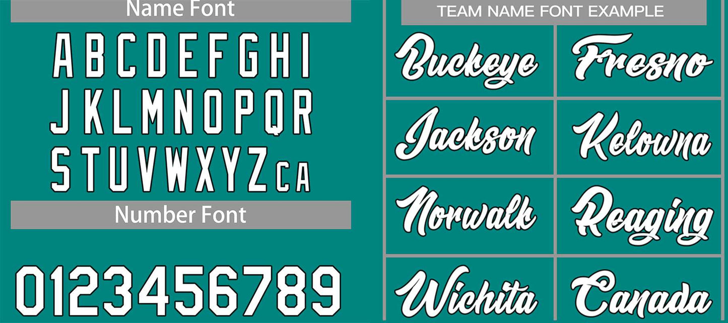 Custom Teal White-Black Classic Tops Casual Basketball Jersey