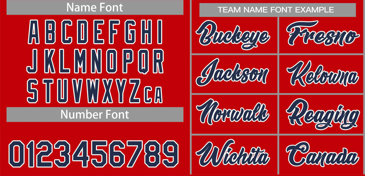 Custom Red Navy-White Sport Basketball Shorts