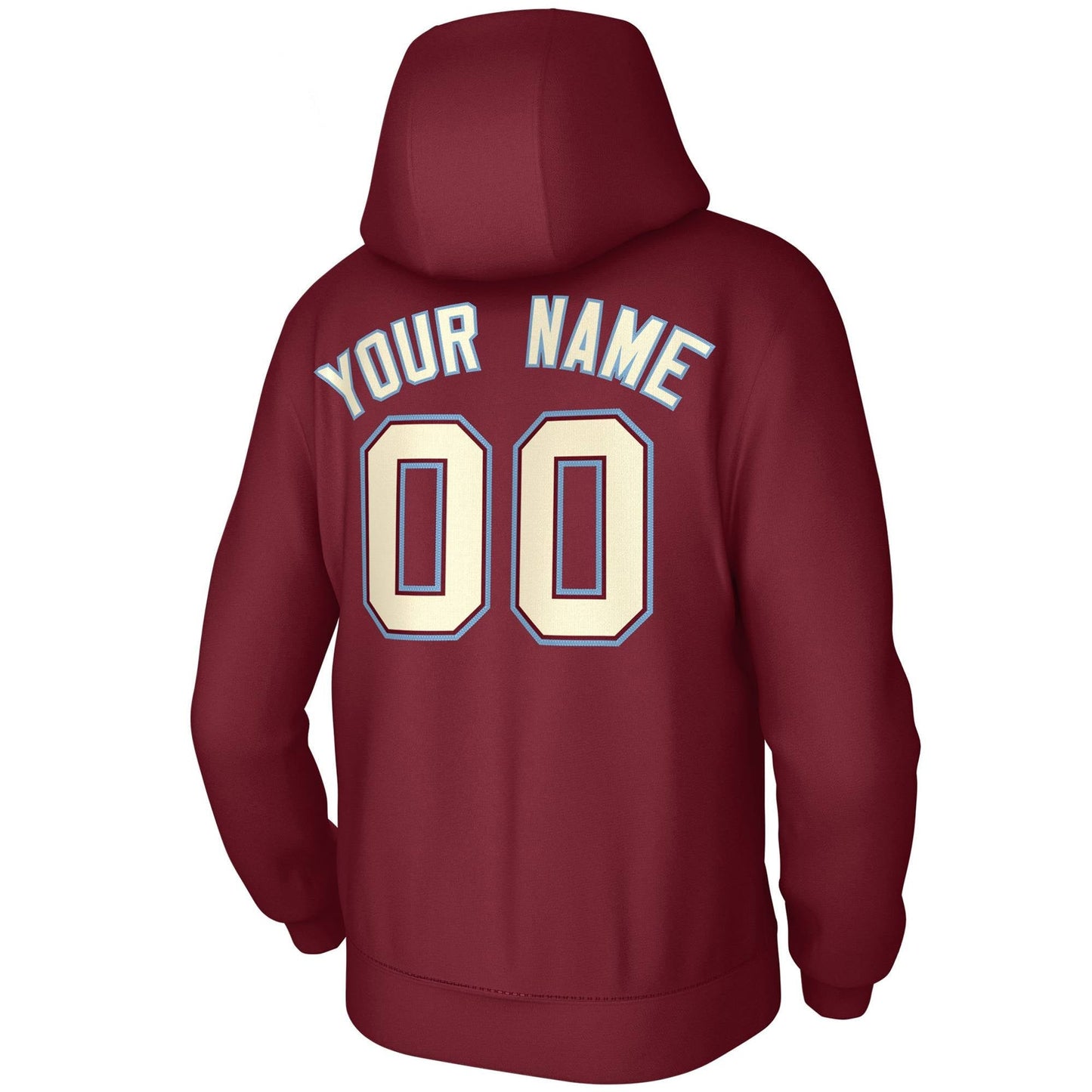 Custom Cardinal Cream-Cardinal Classic Style Training Uniform Pullover Hoodie
