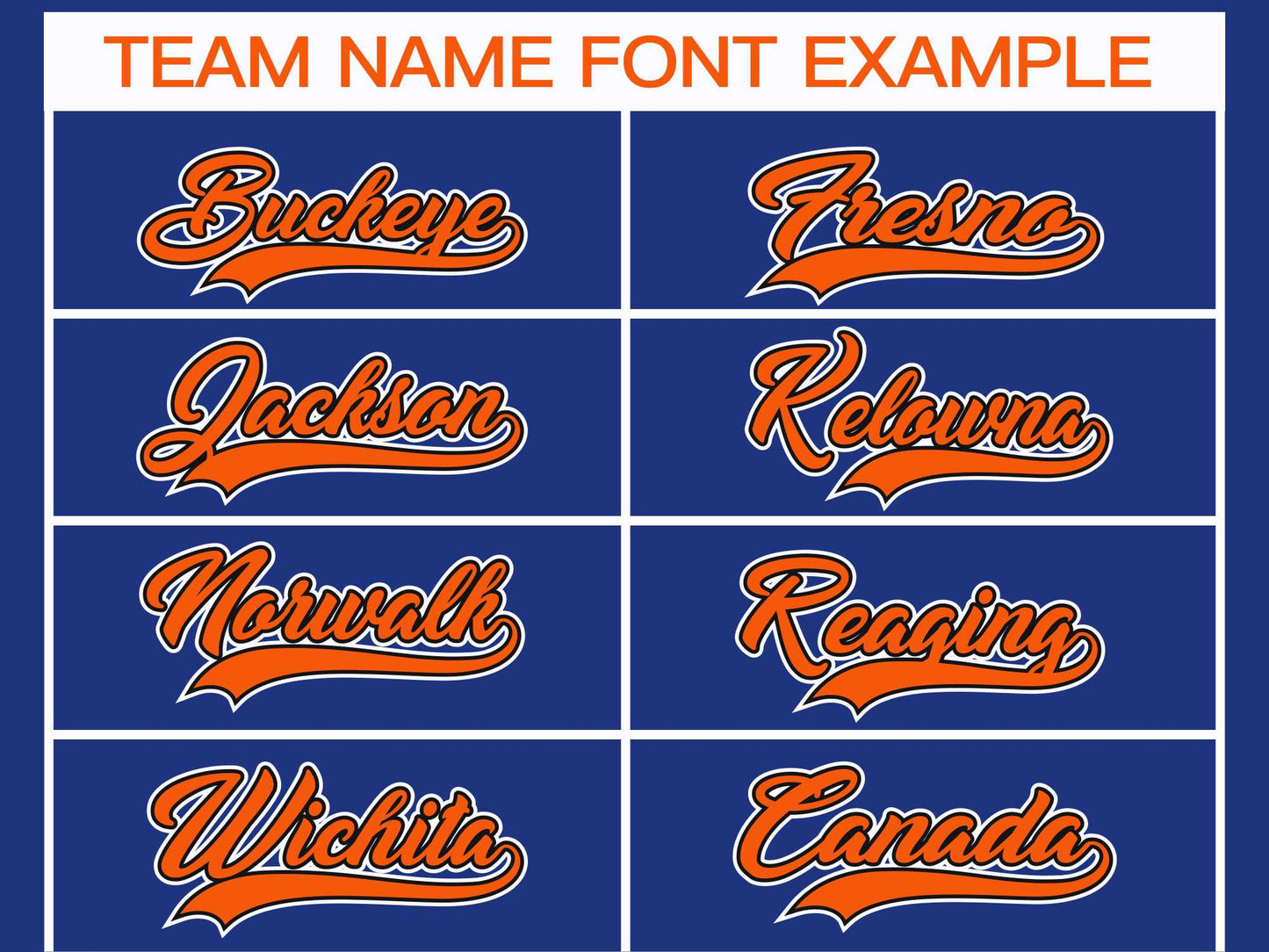 Custom Royal Orange Black-White Classic Style Hockey Jersey