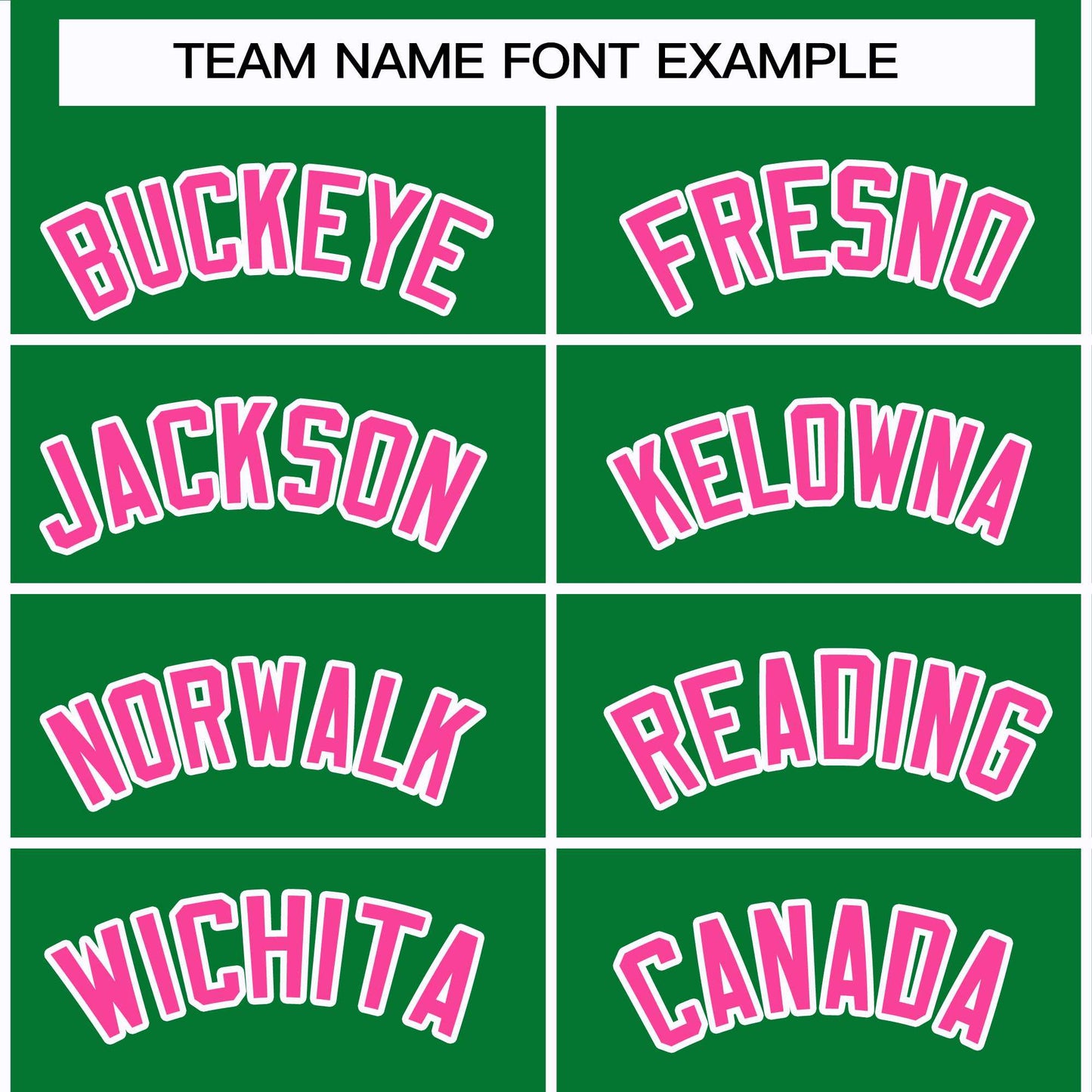 Custom Kelly Green Pink-White Classic Style Hockey Jersey