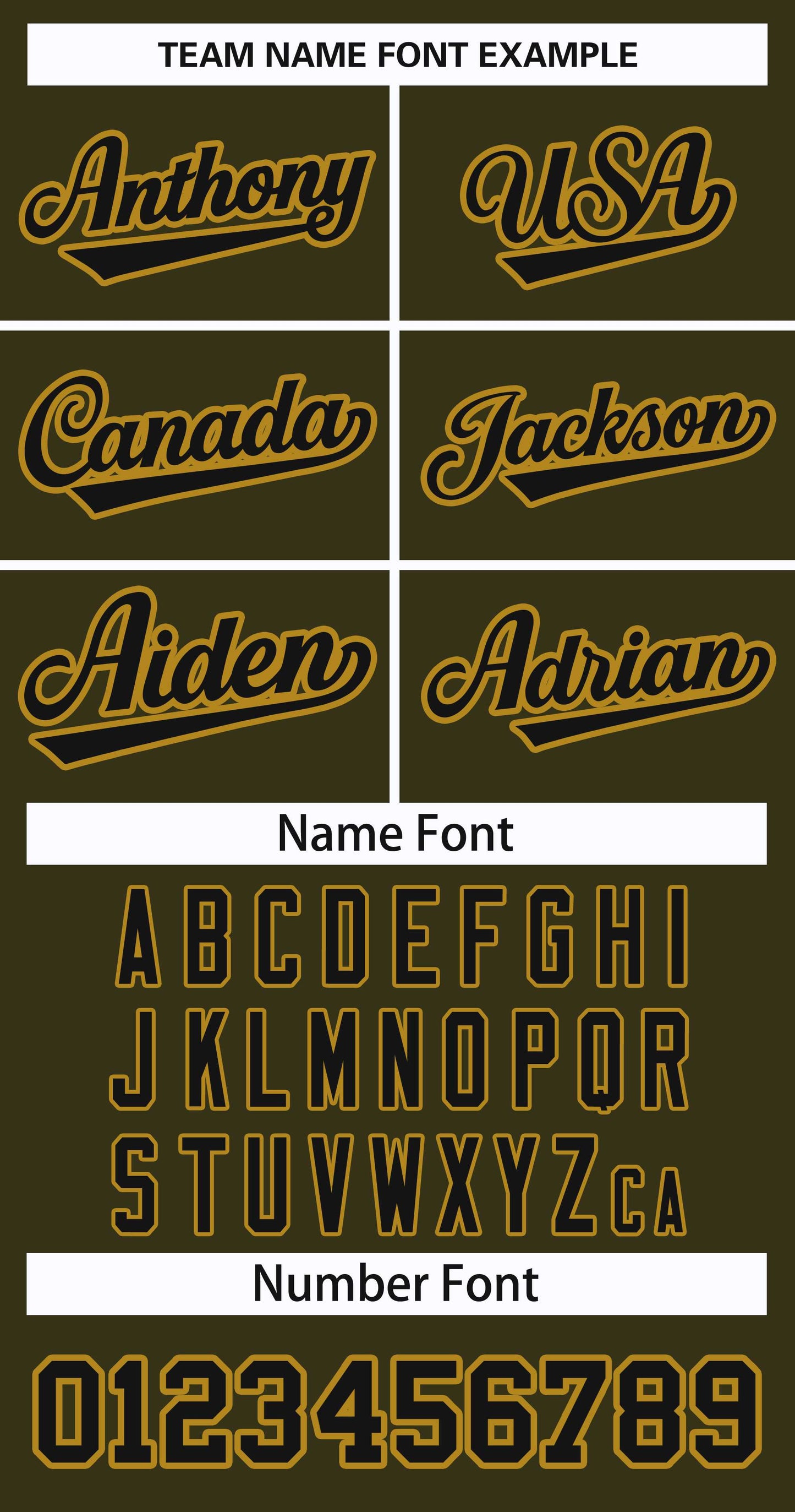 Custom Olive Black-Old Gold Classic Style Hockey Jersey