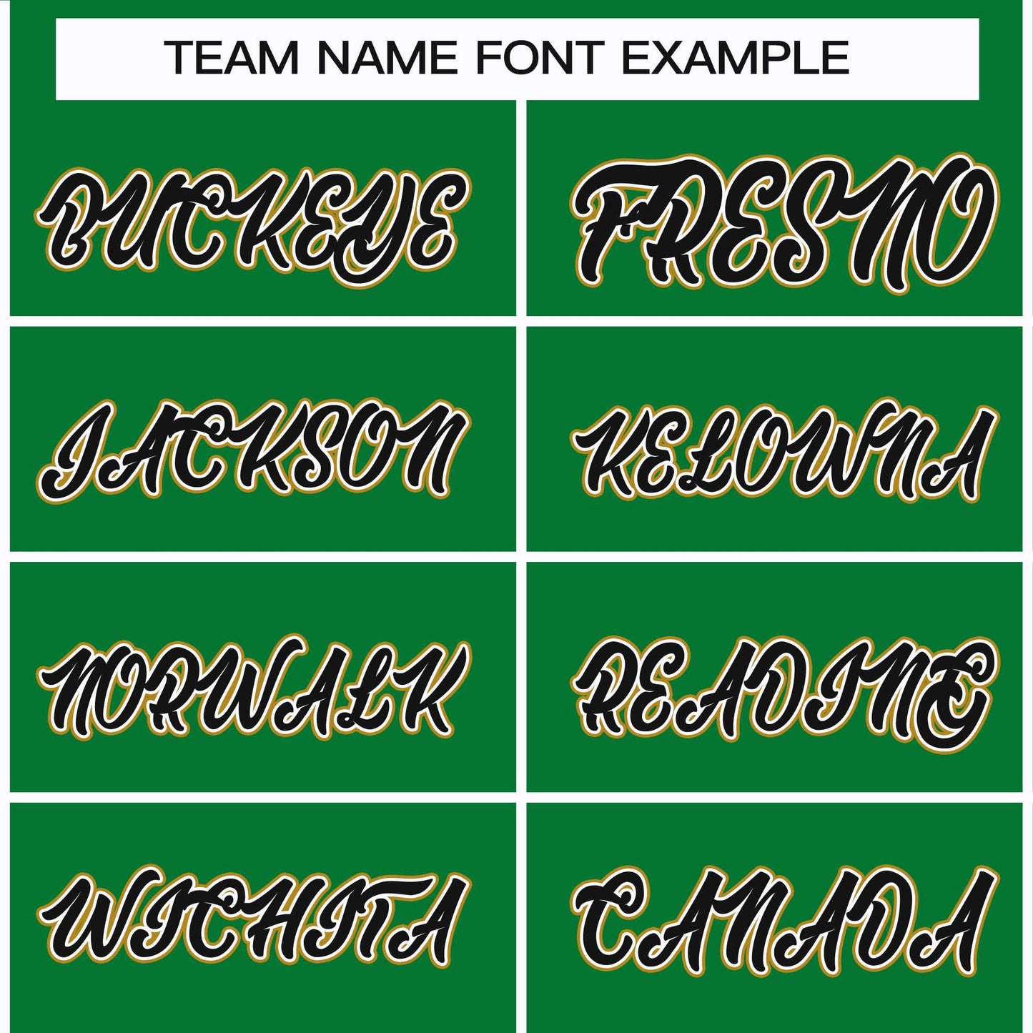 Custom Kelly Green Black White-Old Gold Classic Style Hockey Jersey