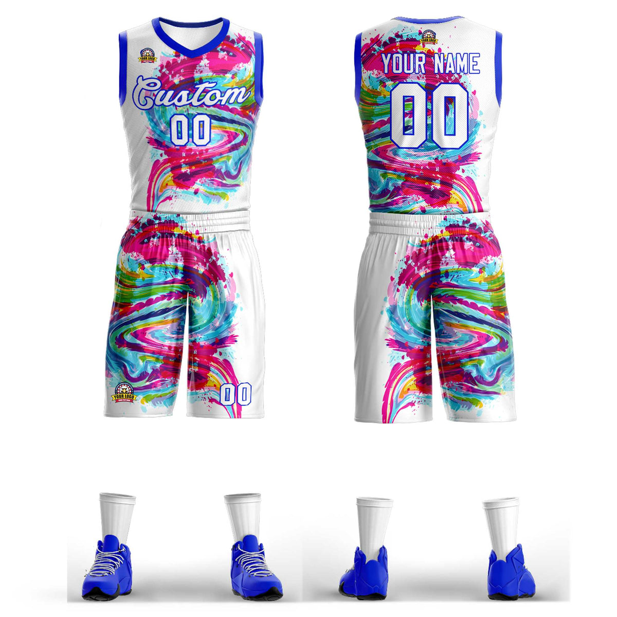 Graffiti Basketball Jersey Sets