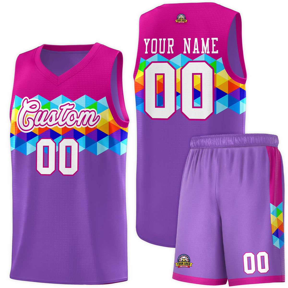 Color Block Basketball Jersey Sets