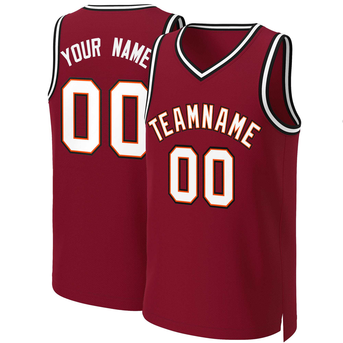 Maroon Basketball Jersey