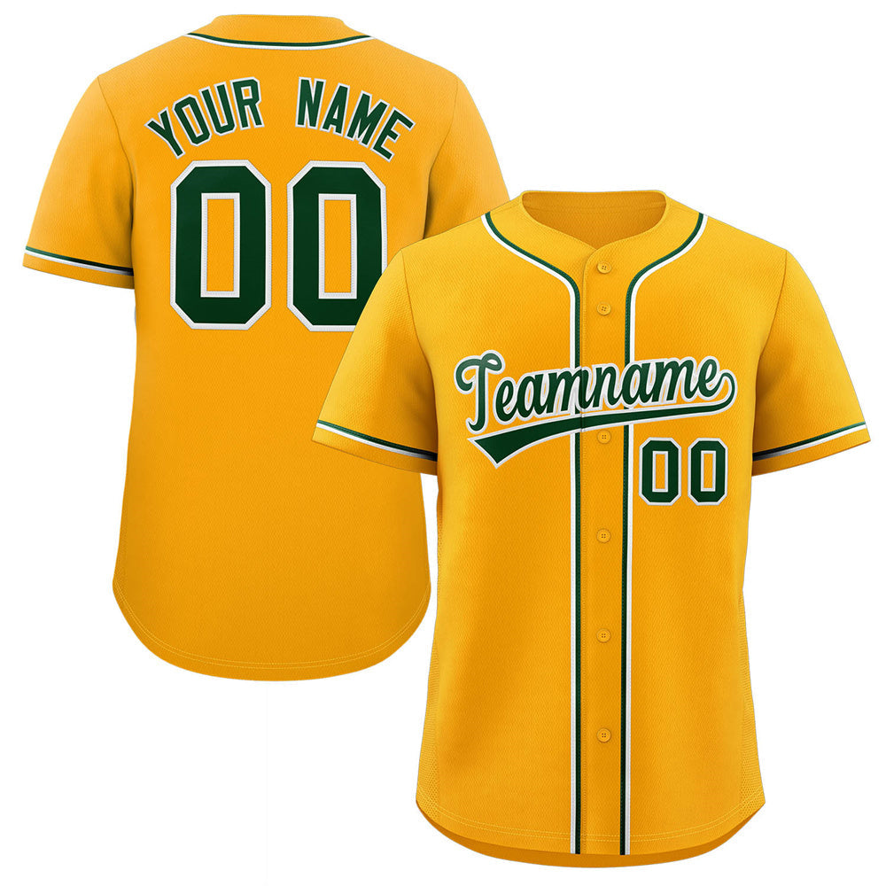 Baseball Yellow Jersey