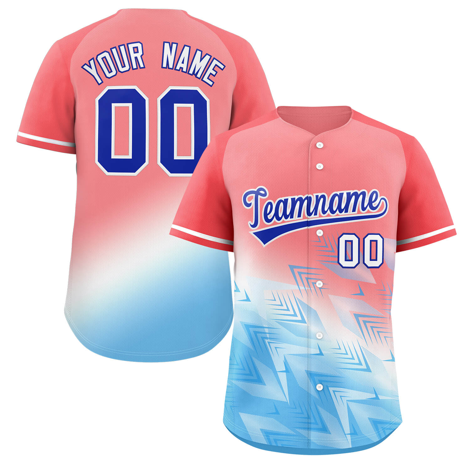 Light Red Baseball Jersey